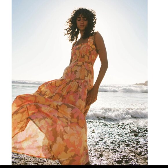 Billabong Dresses & Skirts - NWOT Billabong Cotton Floral Maxi dress Small